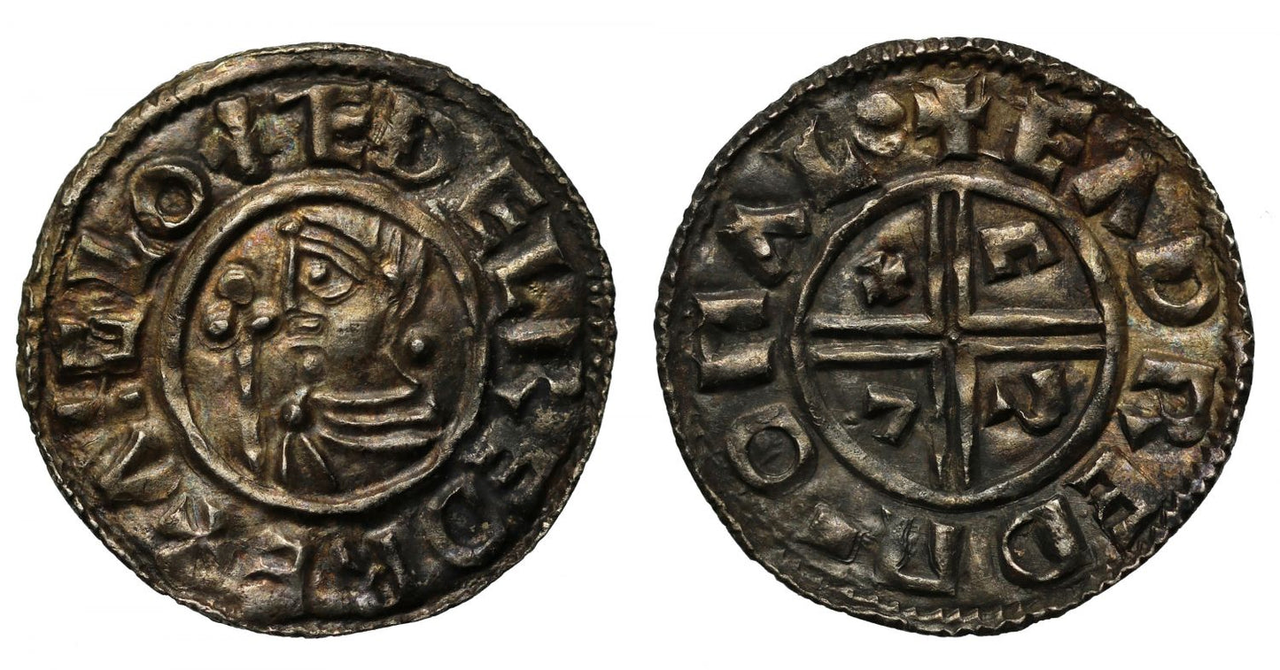 Aethelred II Penny, Small CRVX type, Malmesbury, Eadred, ex Millenium Hoard and English Doctor