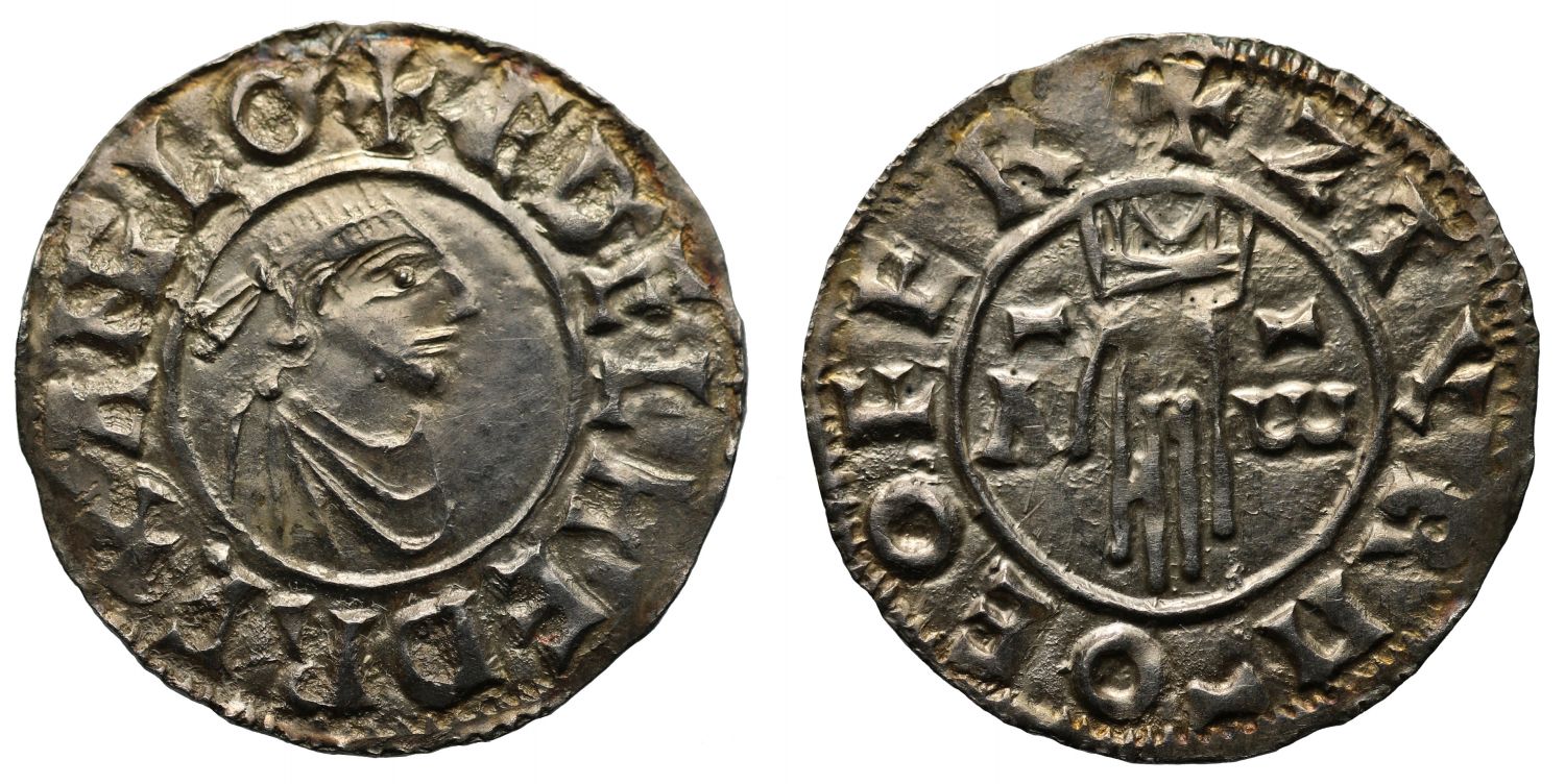 Aethelred II, Penny, first hand type, York Mint, moneyer Styrkarr