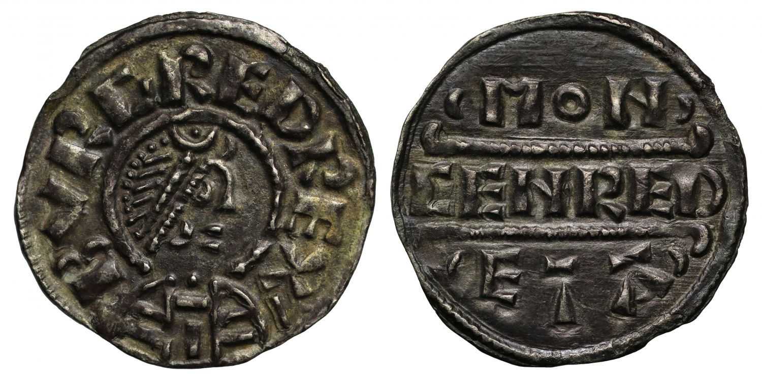 Burgred King of Mercia, Penny, moneyer Cenred, AU55