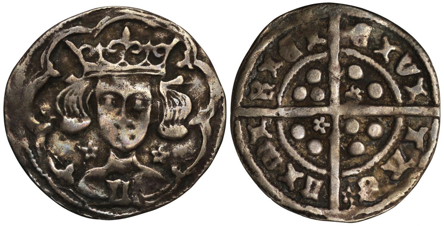 Ireland, Edward IV Groat, Limerick Mint, light coinage, L on breast