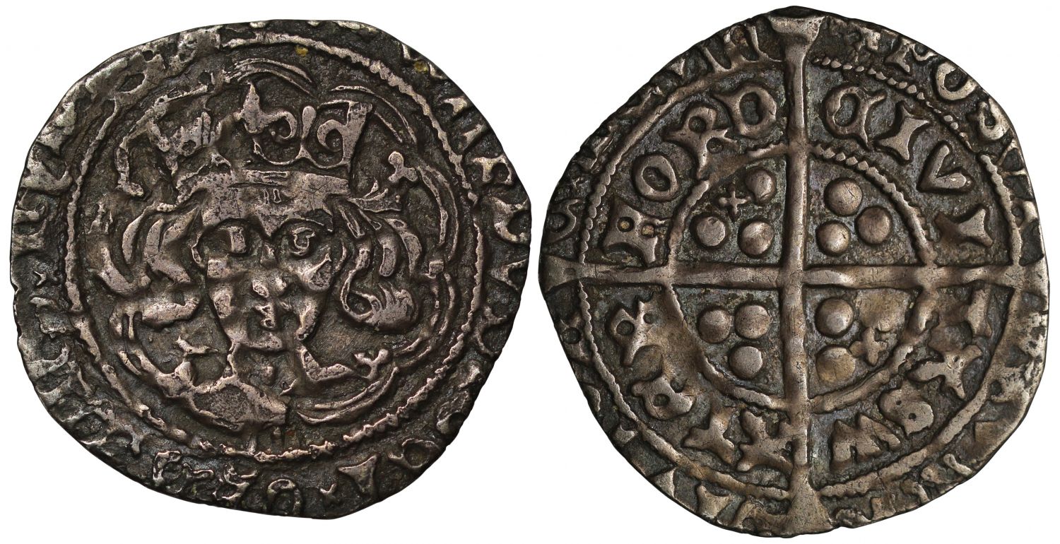 Edward IV Groat, Waterford Mint, G on breast