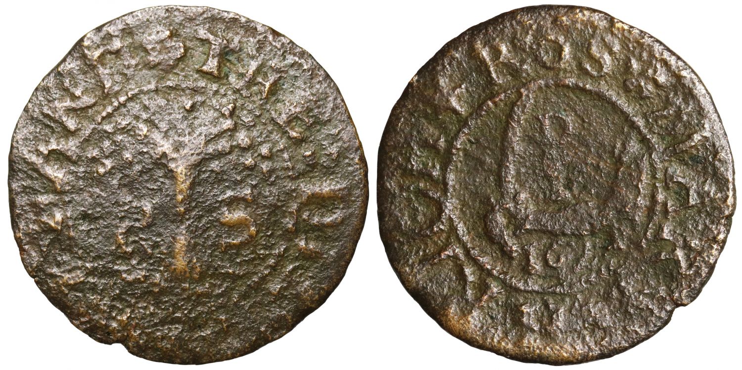 Ireland, County Wexford, Ross, 17th century Token, Richard Stephens, 1673 Penny