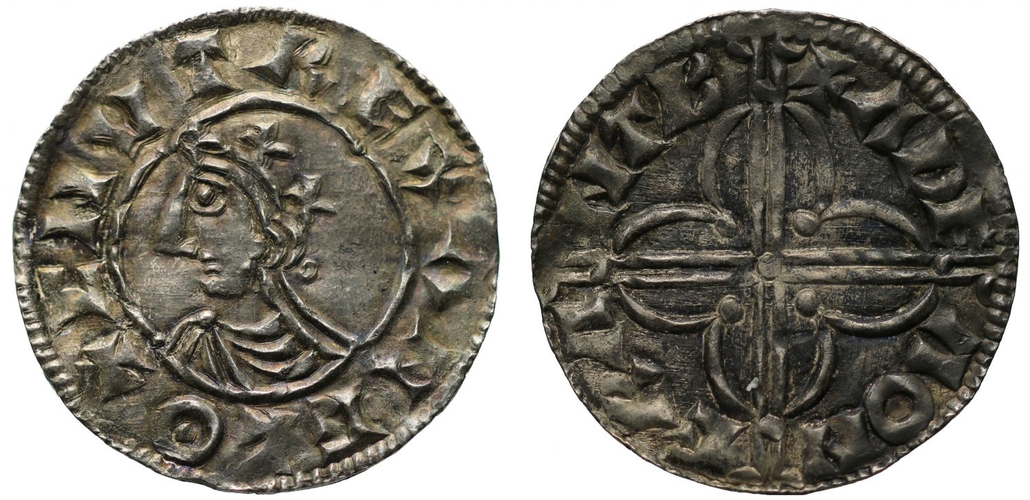Canute Penny, Quatrefoil type, Cambridge, Adea, ex Tooze and English Doctor