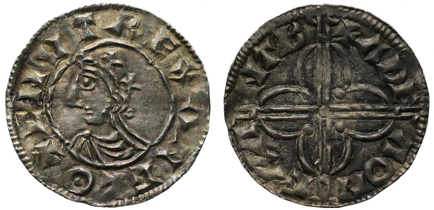 Canute Penny, Quatrefoil type, Cambridge, Adea, ex Tooze and English Doctor