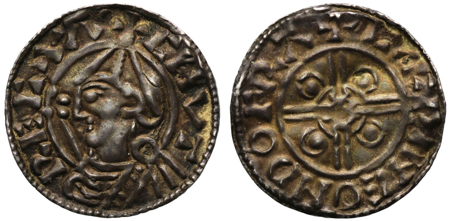 Canute Penny, Helmet type, Dover Mint, Moneyer Leofwine