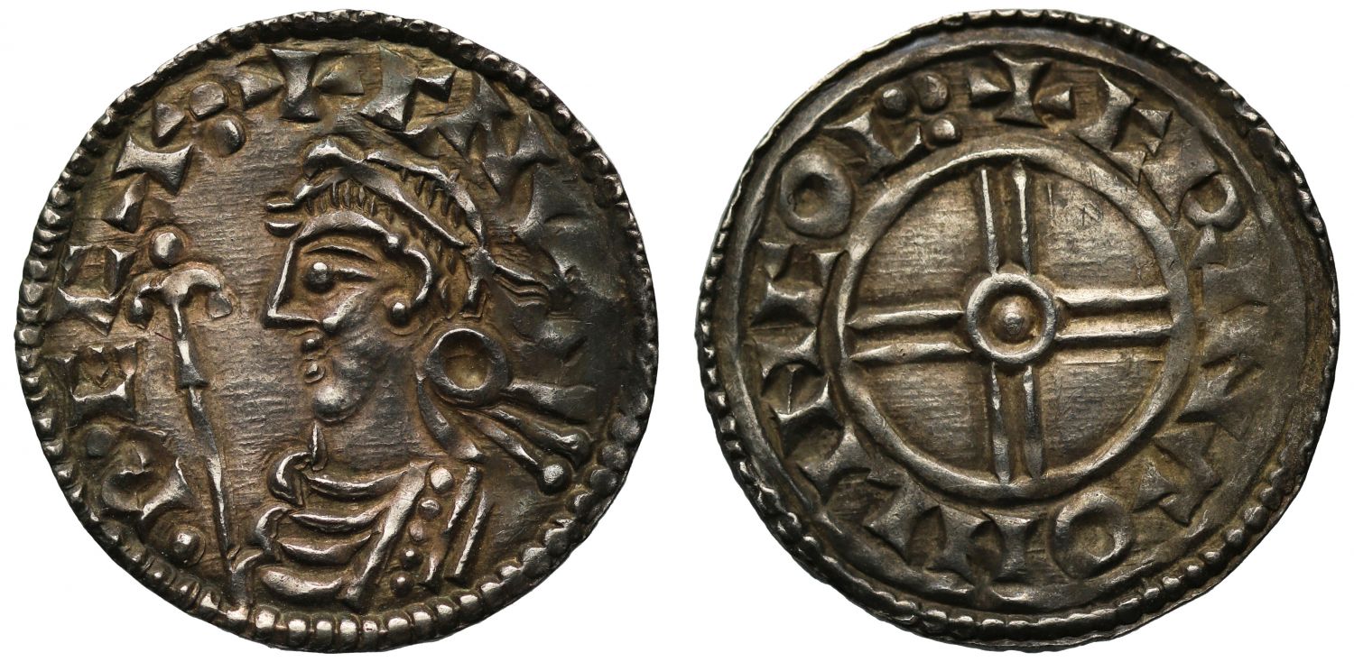 Canute Penny, Short cross type, Lincoln, Crinan, ex Tooze and English Doctor