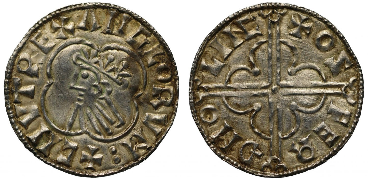 Canute Penny, Quatrefoil type, Lincoln Mint, Moneyer Osferth