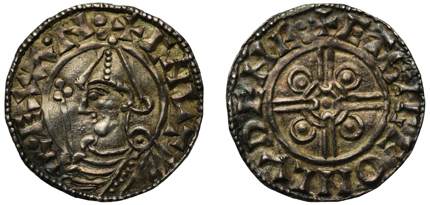 Canute Penny, Pointed Helmet type, London Mint, Moneyer Eadsige