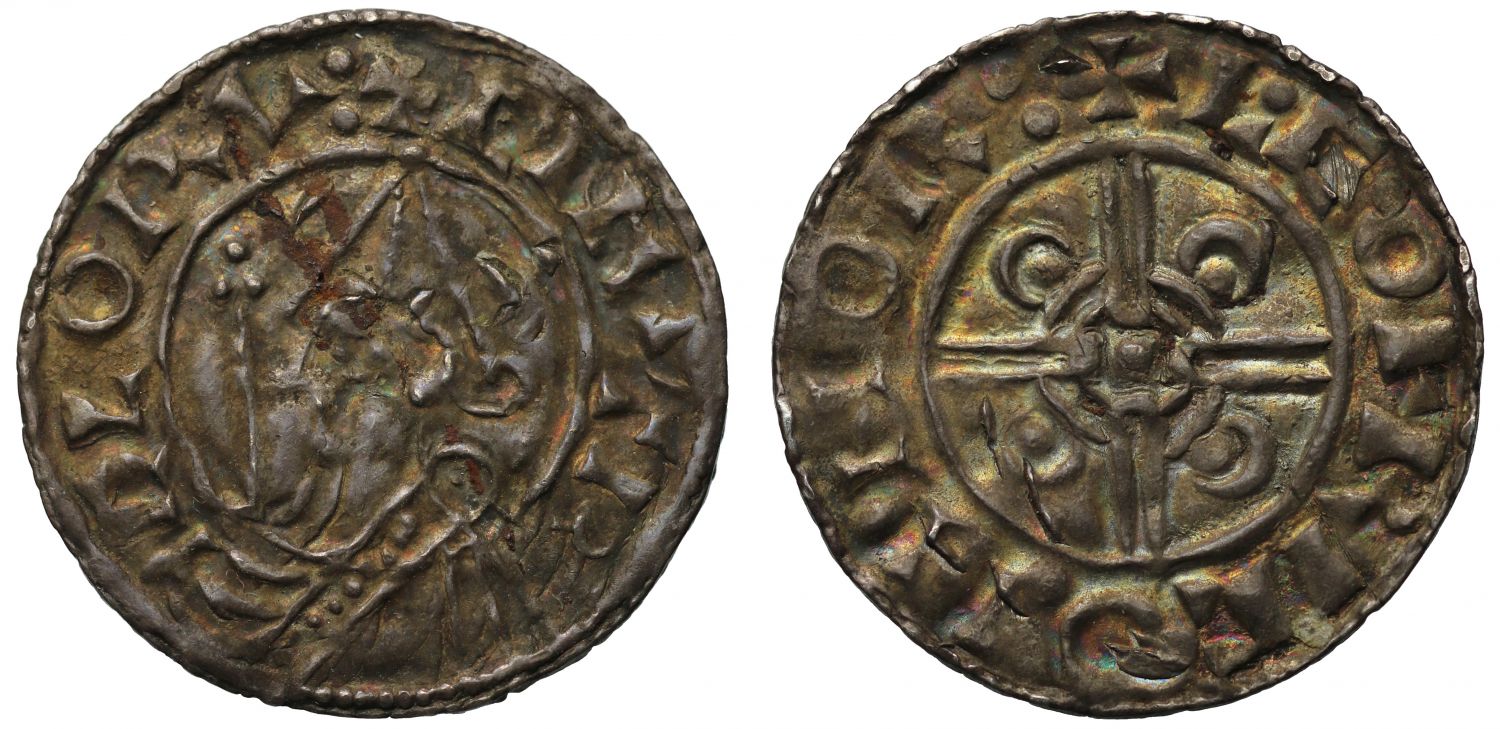 Canute Penny, Helmet type, Norwich, Leofric, ex Duke of Argyll and Doubleday