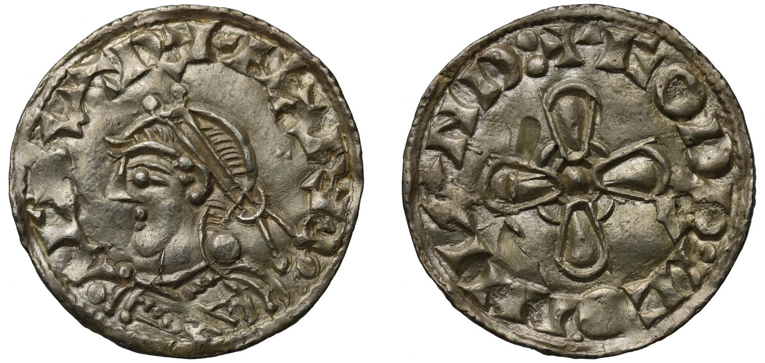 Harthacanute Penny, Jewel cross type, London Mint, Moneyer Godric