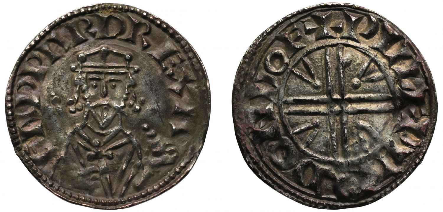 Edward the Confessor Penny, Transitional Pyramids, Dover, moneyer Wulfweard