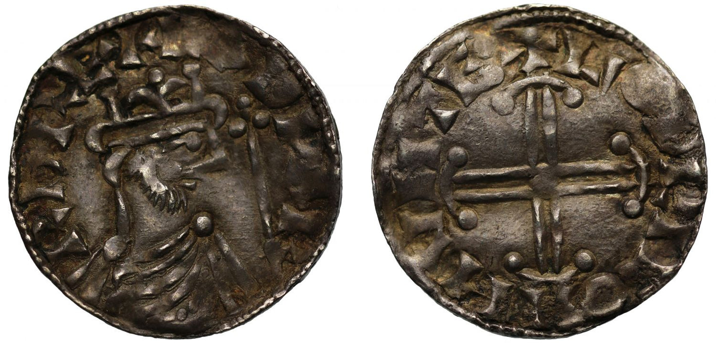 Edward the Confessor Penny, Hammer cross type, Huntingdon, Godric