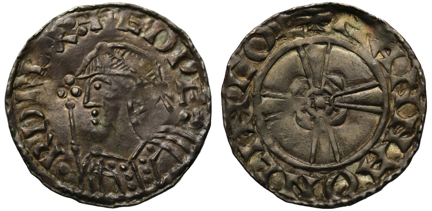 Edward the Confessor Penny, Expanding cross heavy type, Lincoln, Manna, ex Tooze
