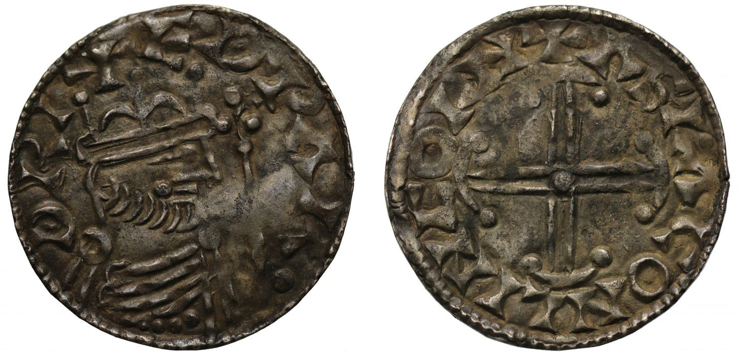 Edward the Confessor Penny, Hammer cross type, Lincoln Mint, Moneyer Aslac