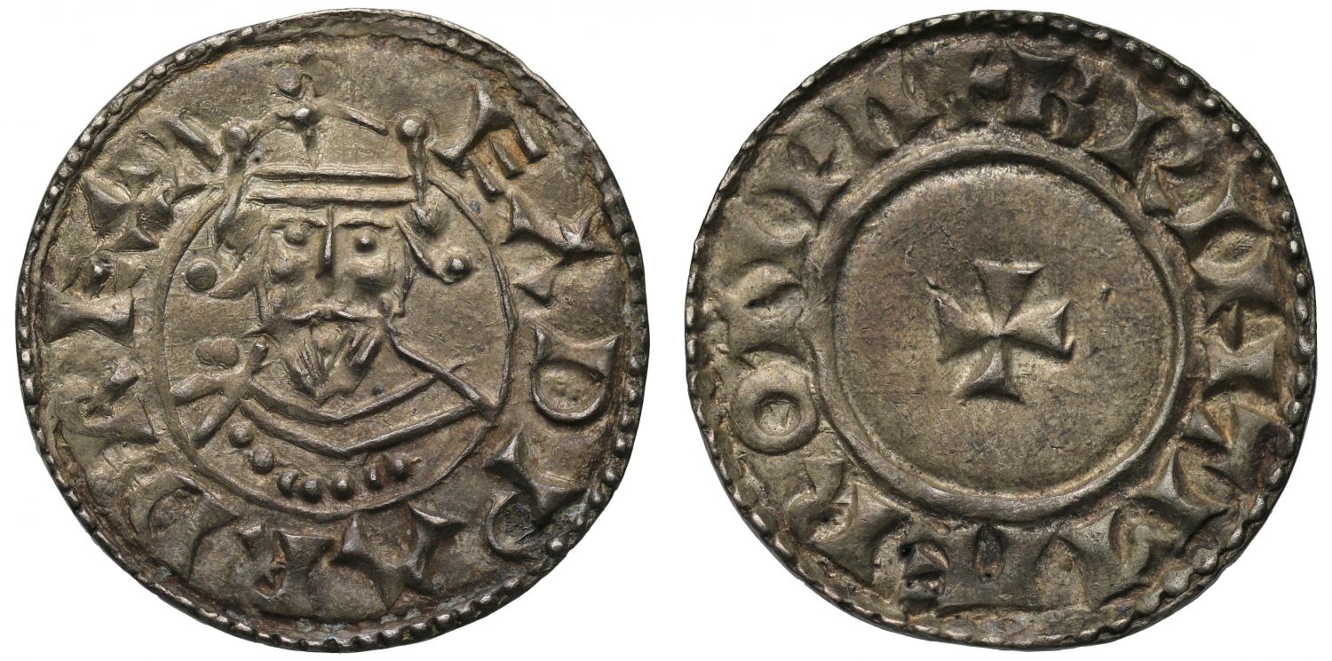 Edward the Confessor Penny, Facing bust type, Wallingford, Beorhtmaer