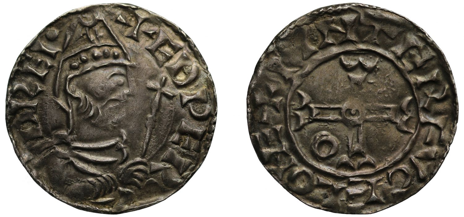 Edward the Confessor Penny, Pointed helmet type, York Mint, Moneyer Vetrfugl