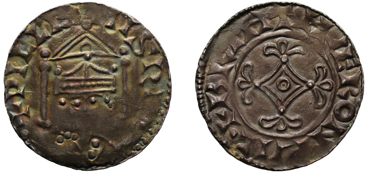 William I Penny, Canopy type, Wallingford Mint, Moneyer Beorhtmaer