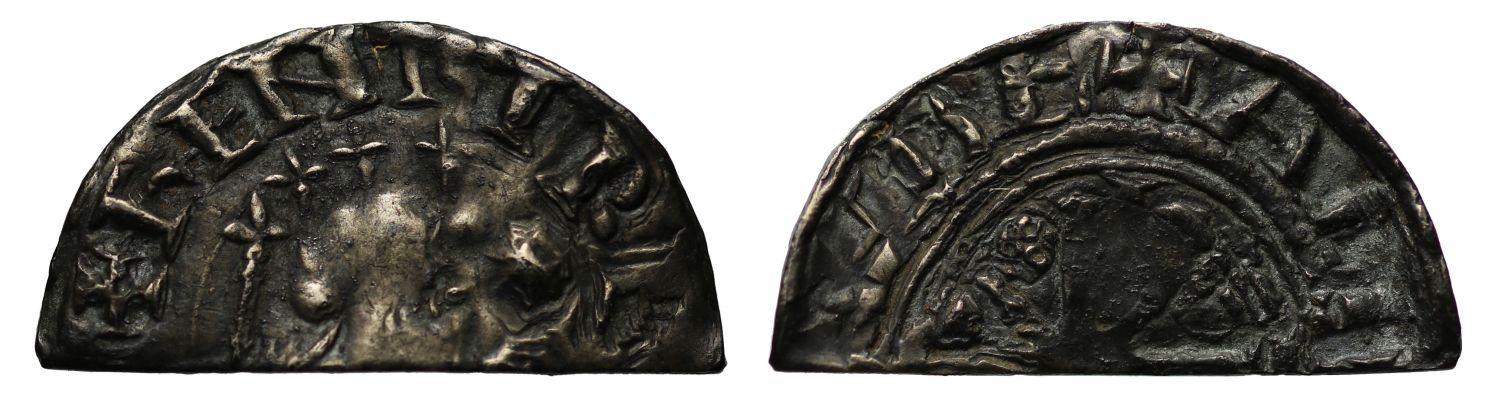 Henry I cut Halfpenny, Pointing Bust & Stars type, London Mint, Aelfwine