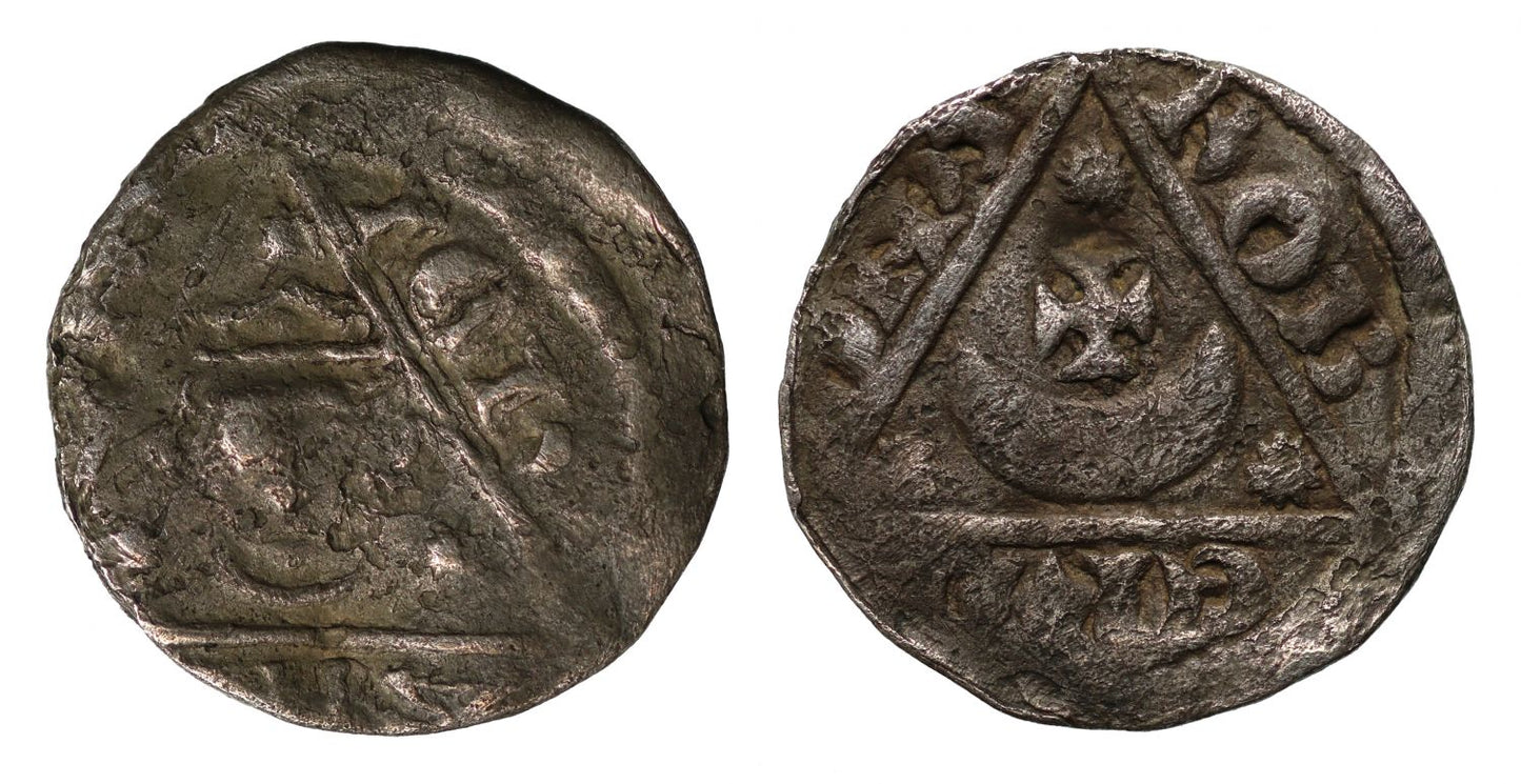 Ireland, John as King, Halfpenny, 3rd coinage, Dublin Mint, moneyer Roberd