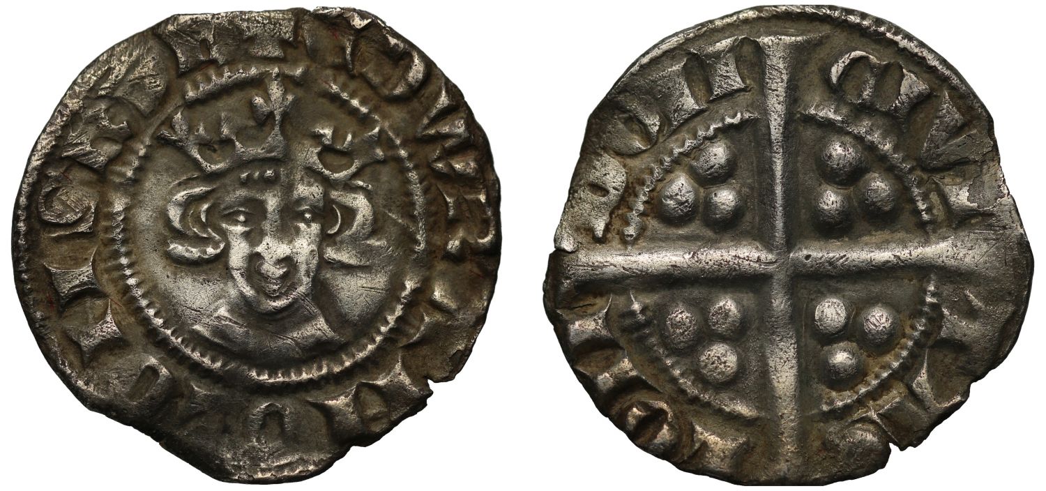 Edward I long cross Penny, type 8c, London Mint