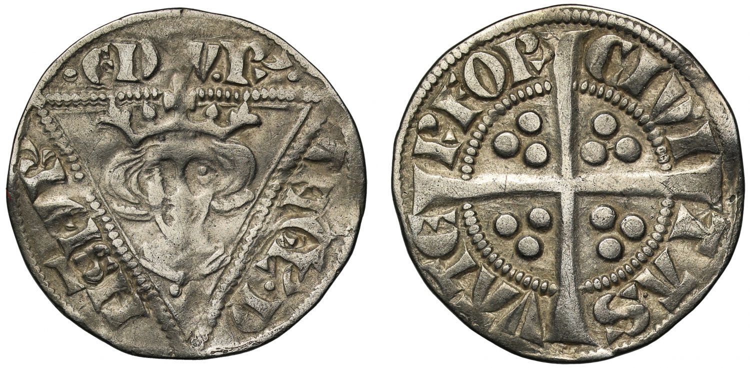 Ireland Edward I Penny, type 1b, Waterford Mint