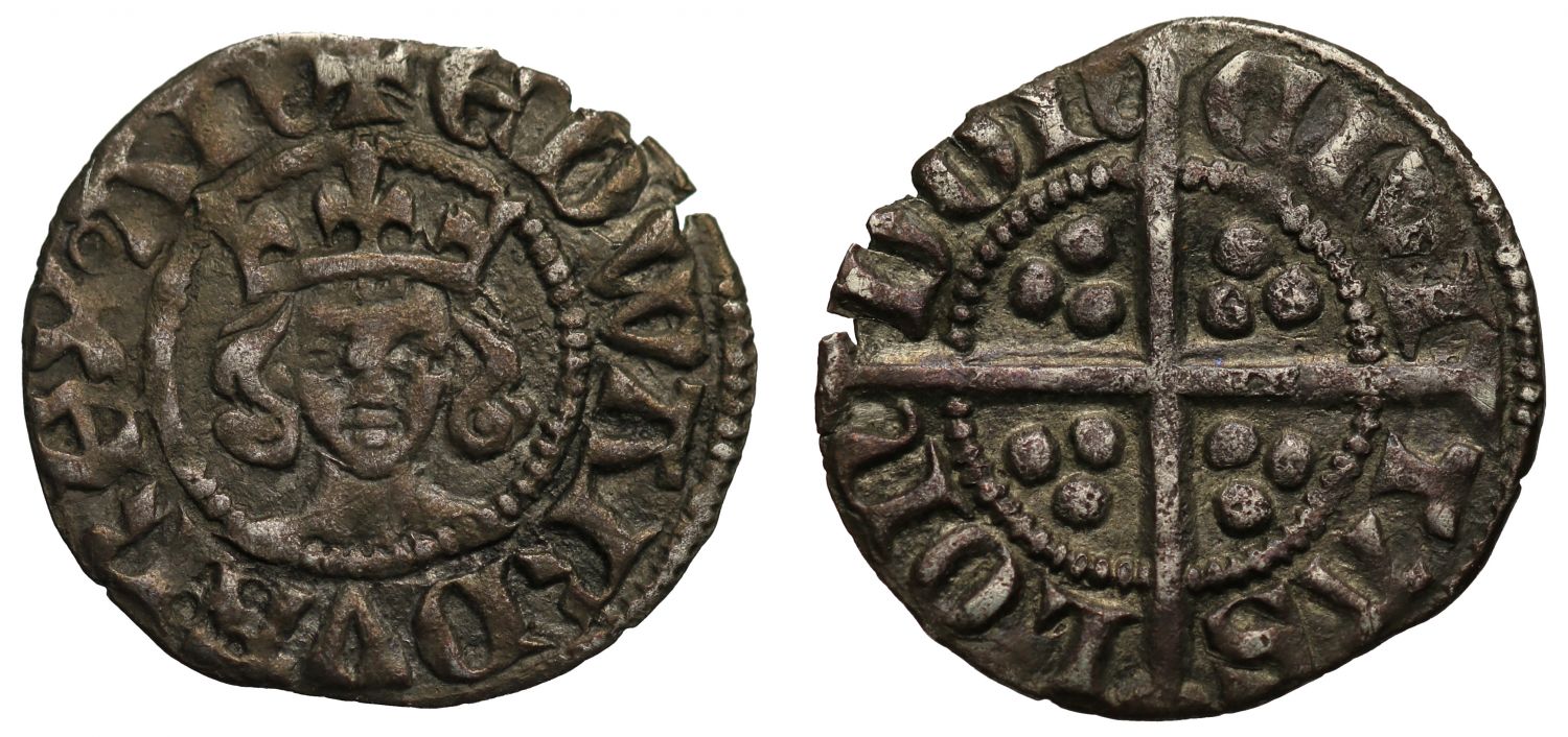 Edward III Halfpenny, Pre-Treaty period, type G, London Mint