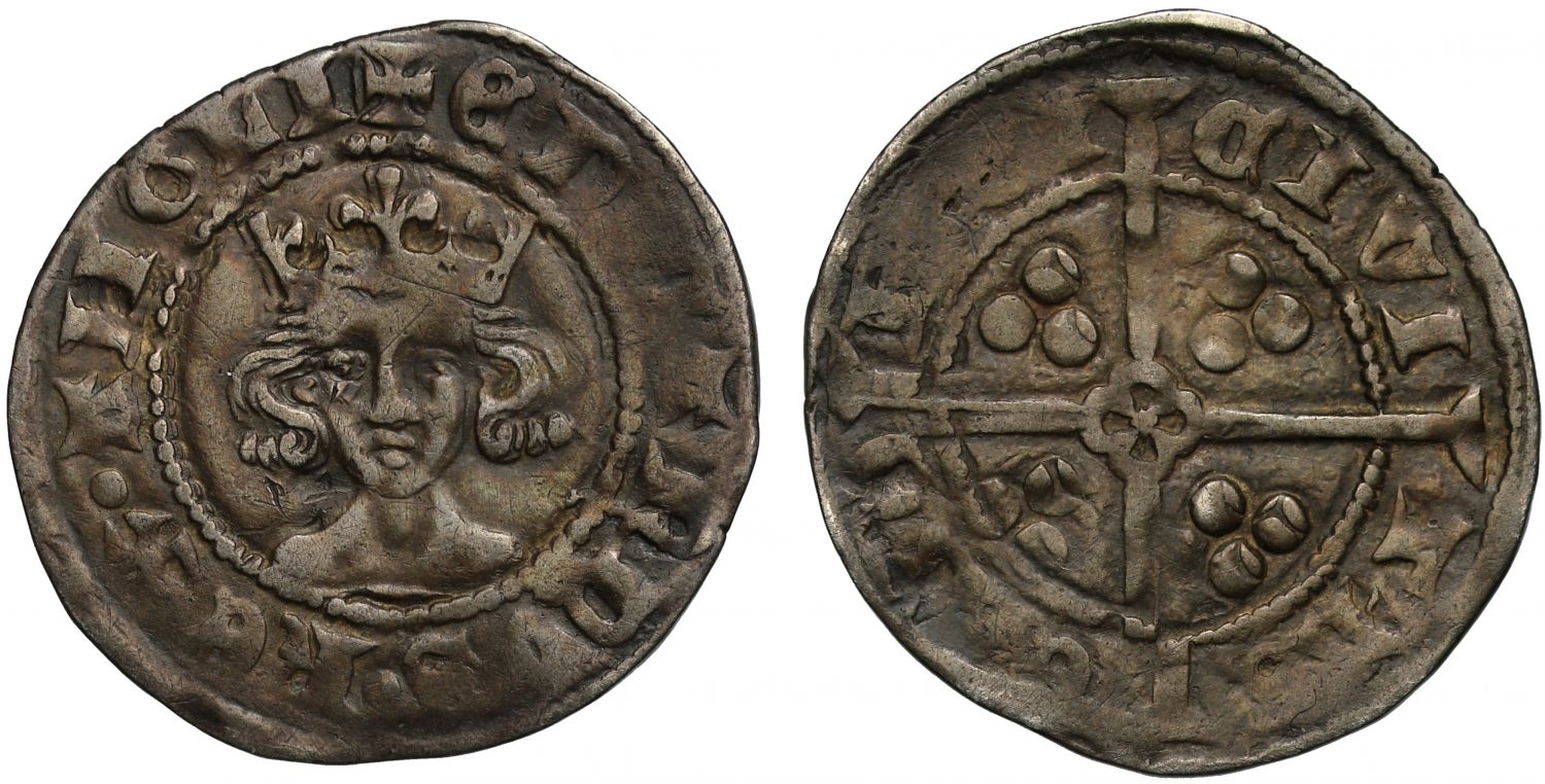 Edward III Penny, Treaty period, York Mint, under Archbishop Thoresby