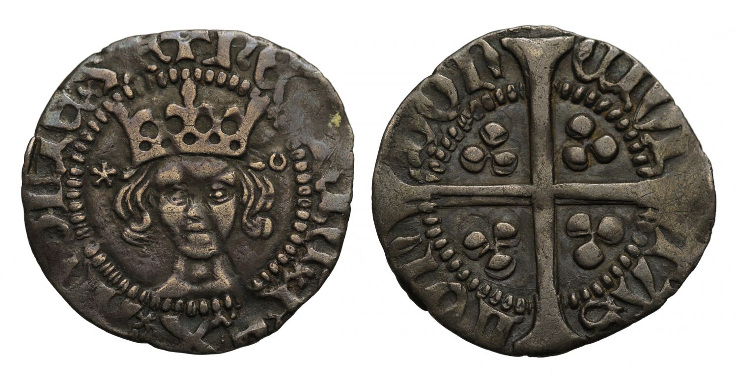 Henry V Penny, London, class C, mullet and broken annulet by crown, ex Freehill and English Doctor