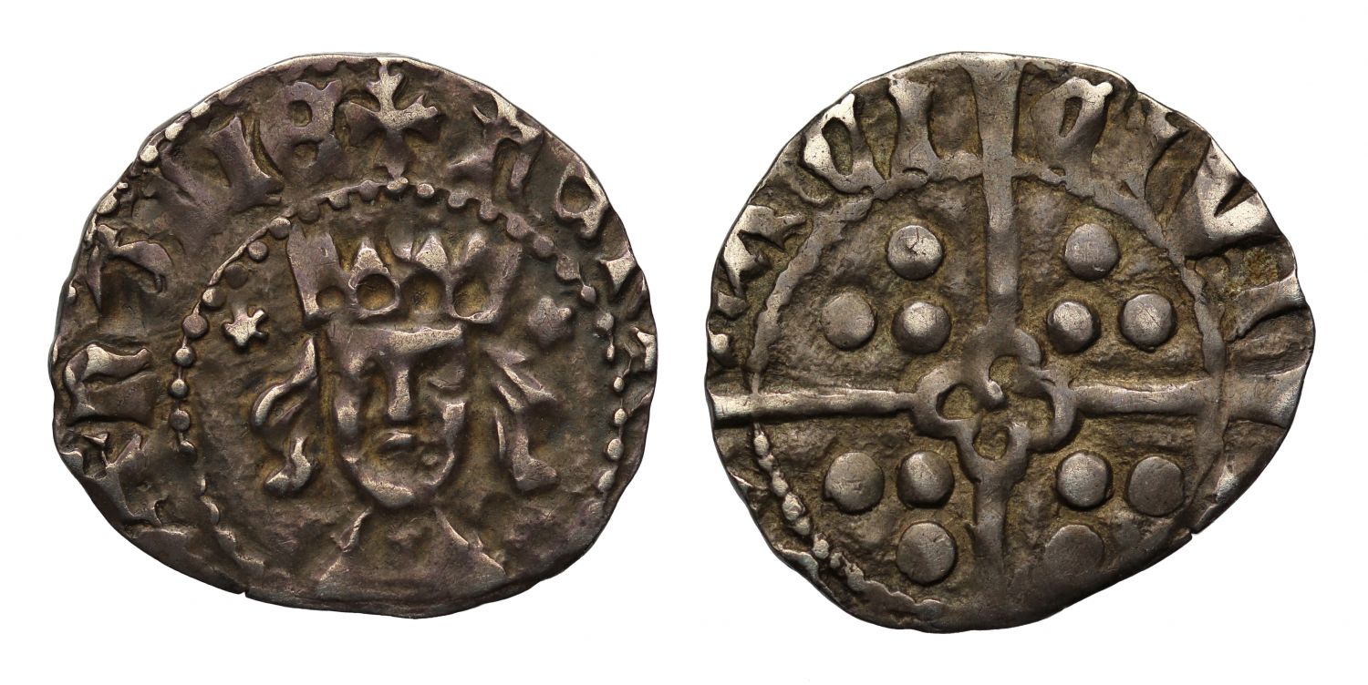 Henry VI, Penny, Rosette-Mascle issue, York Mint, mullets by crown