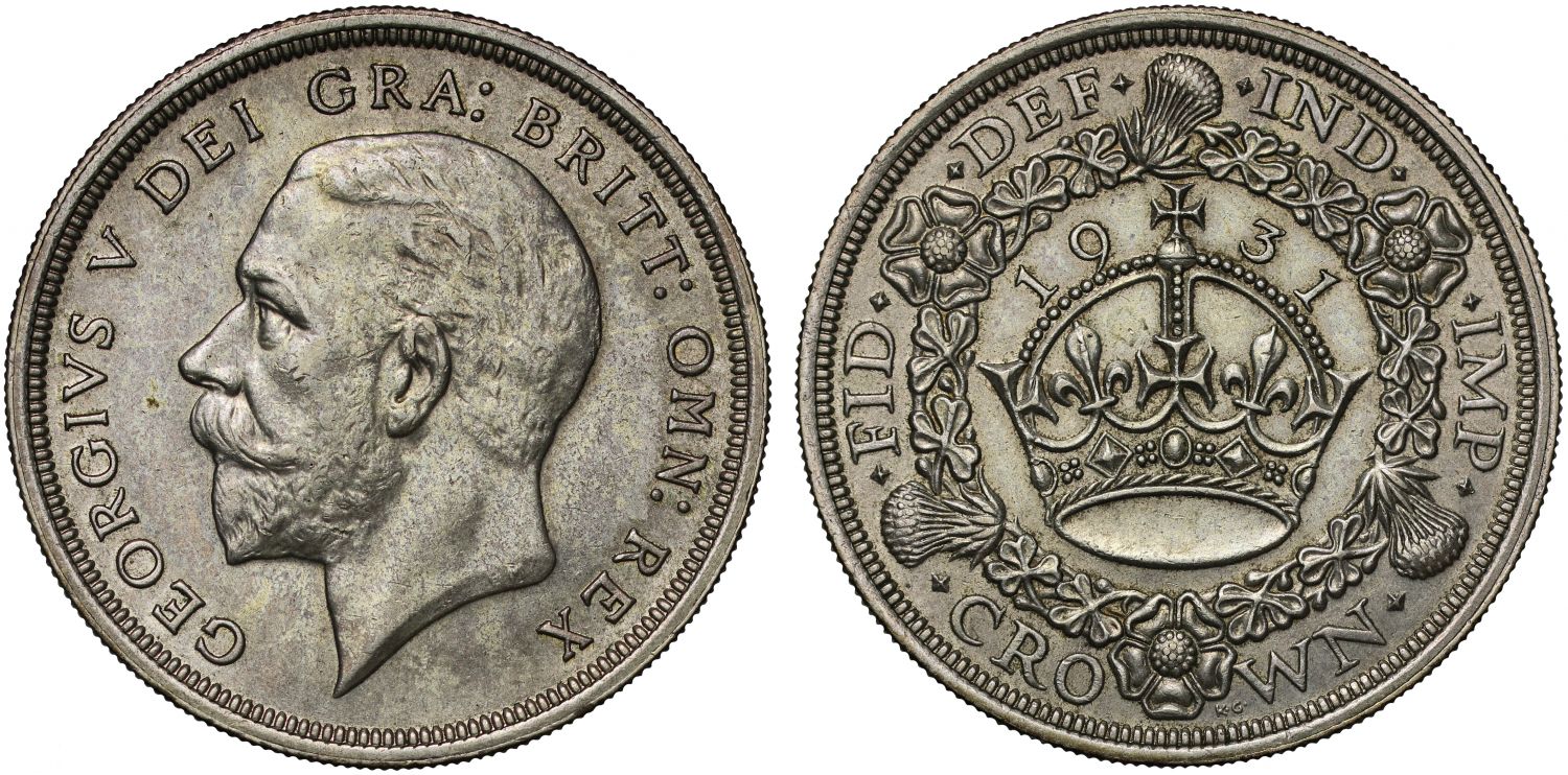George V 1931 'Wreath' Crown, 4,056 struck