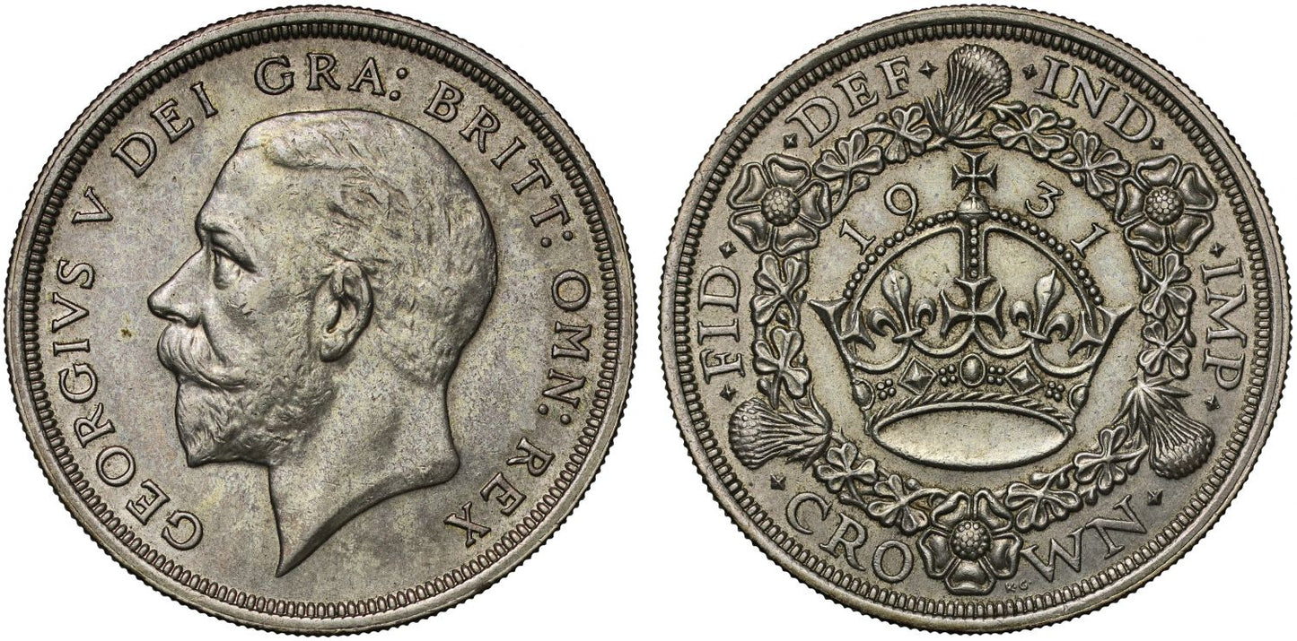 George V 1931 'Wreath' Crown, 4,056 struck