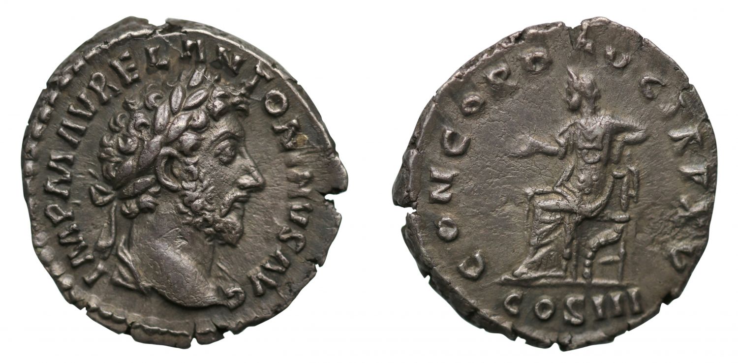 Marcus Aurelius, silver Denarius