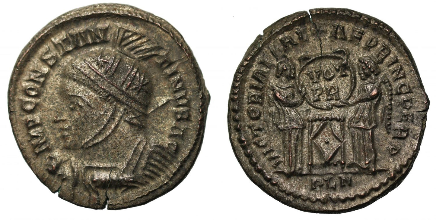 Constantine I, bronze Follis, London.