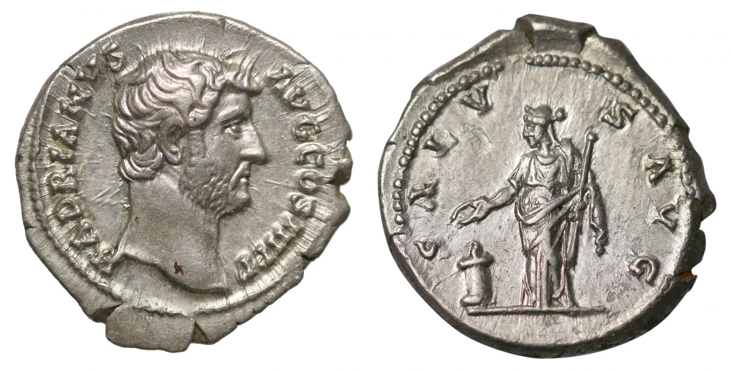 Hadrian, silver Denarius.