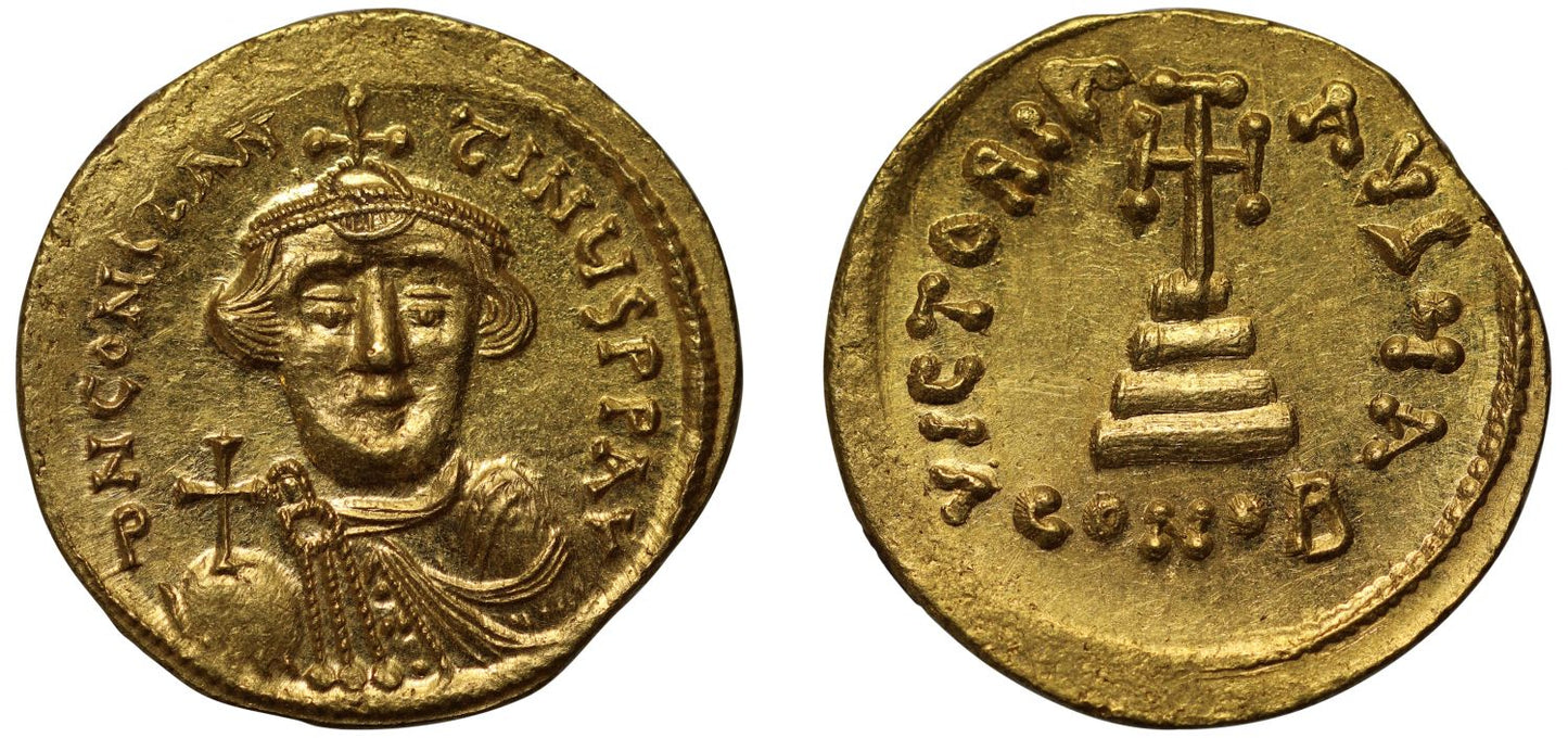 Constans II, gold Solidus.