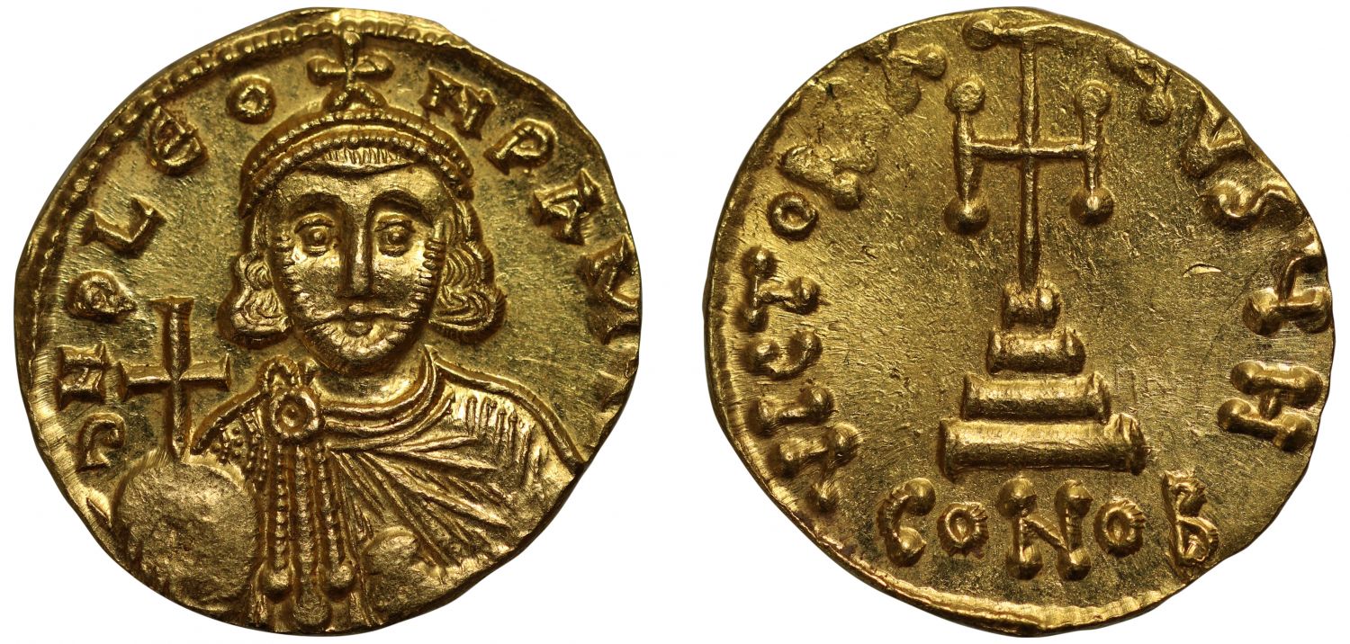 Leo III, gold Solidus.