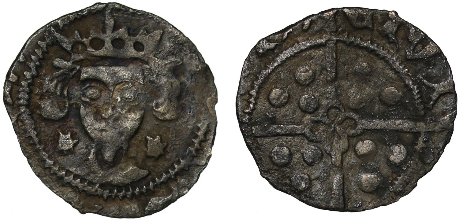 Ireland, Edward IV Penny, Dublin Mint, Light Cross & Pellets Coinage, Burns 21