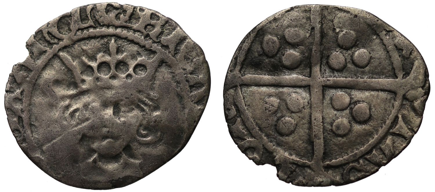 Richard III, Penny, London Mint, boar's head, type 2b
