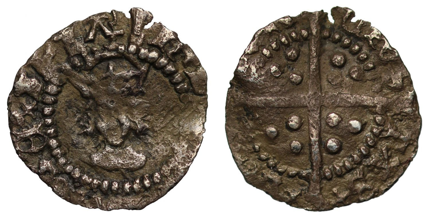 Henry VIII Halfpenny, Second coinage, London Mint, mm. arrow