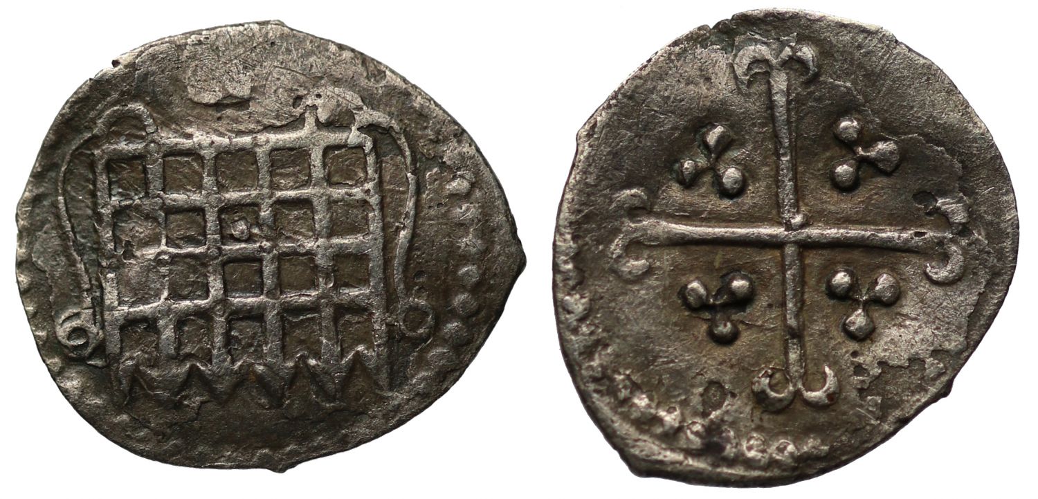 Elizabeth I, Halfpenny, Sixth issue, mm. tun