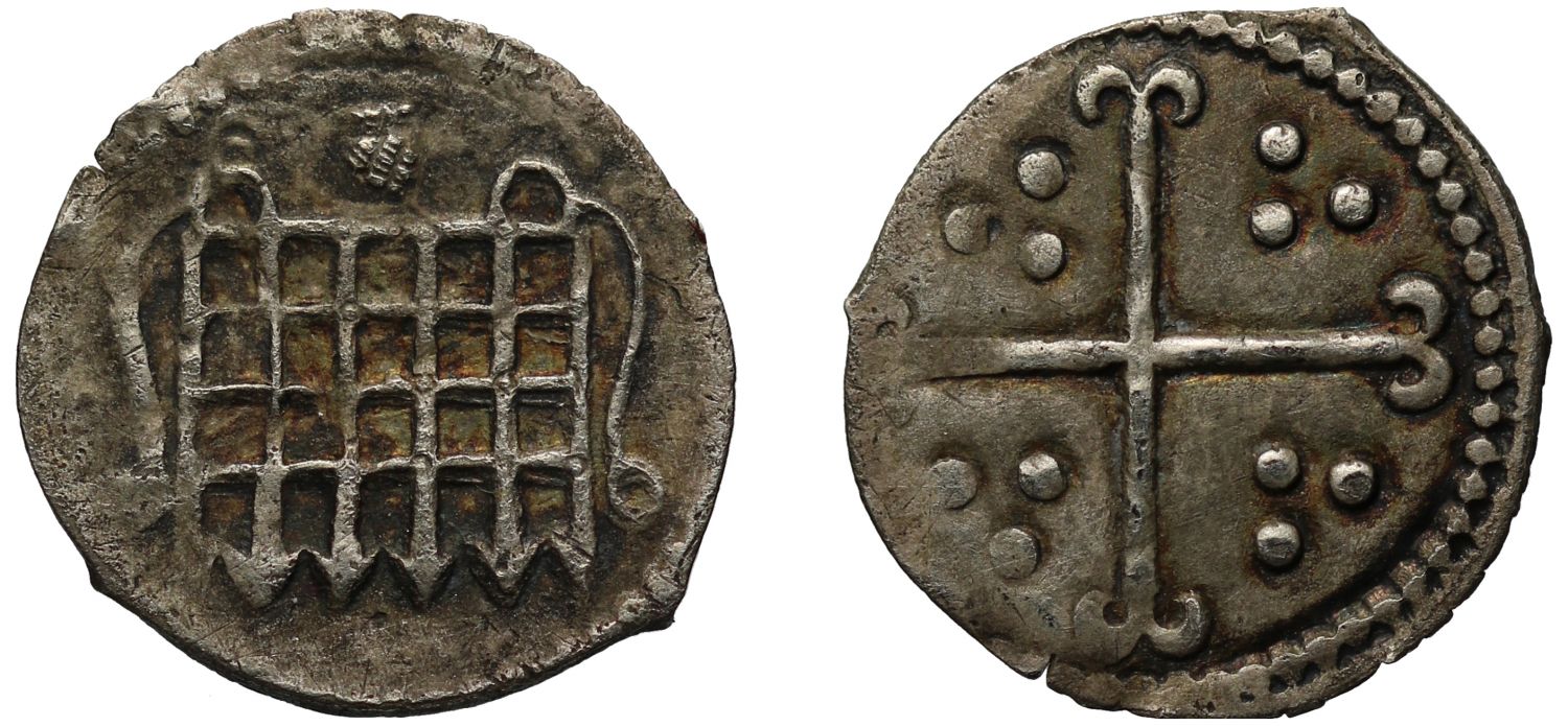 James I Halfpenny, First coinage, London Mint, mm. thistle