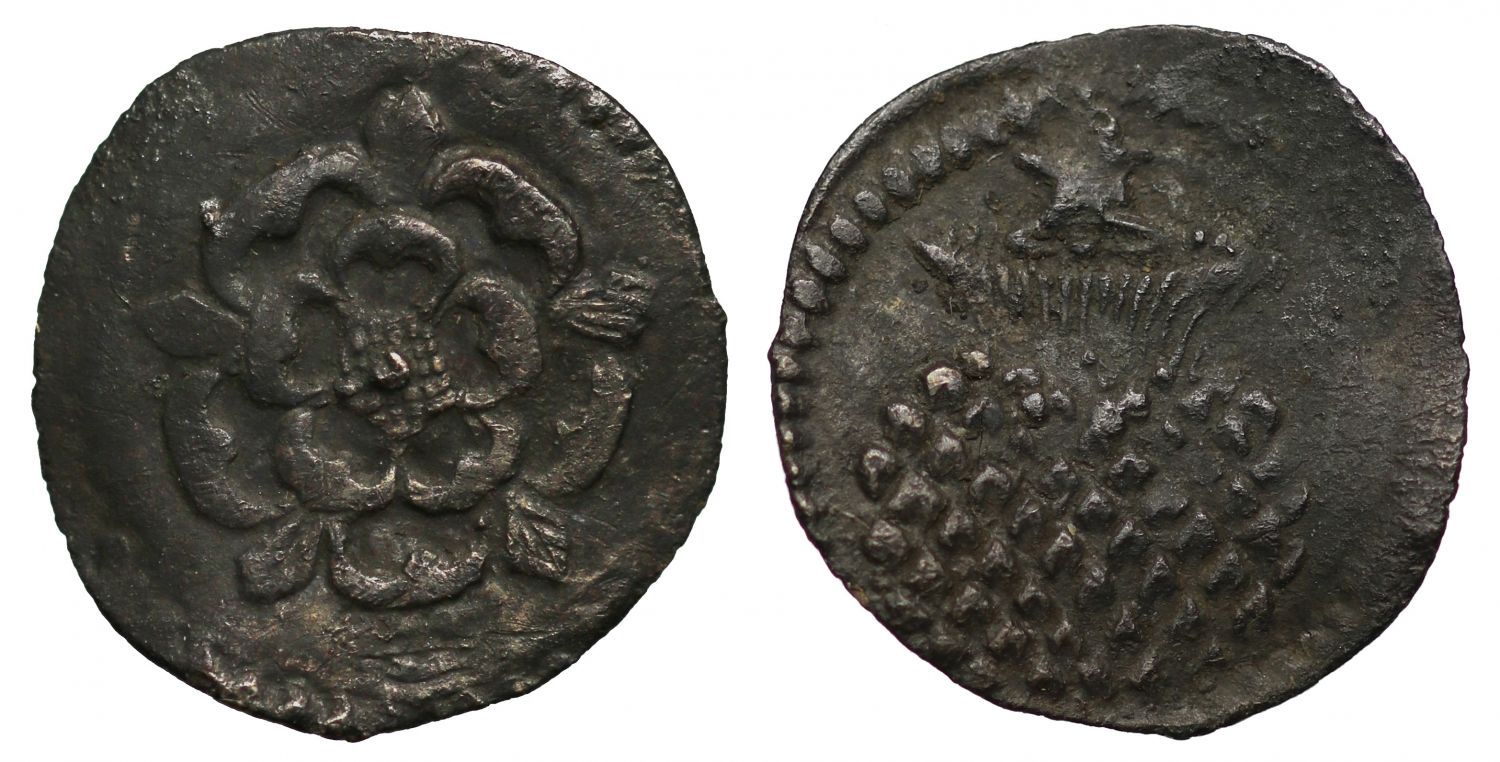 James I Halfpenny, Second coinage, London Mint, mm. mullet/bell