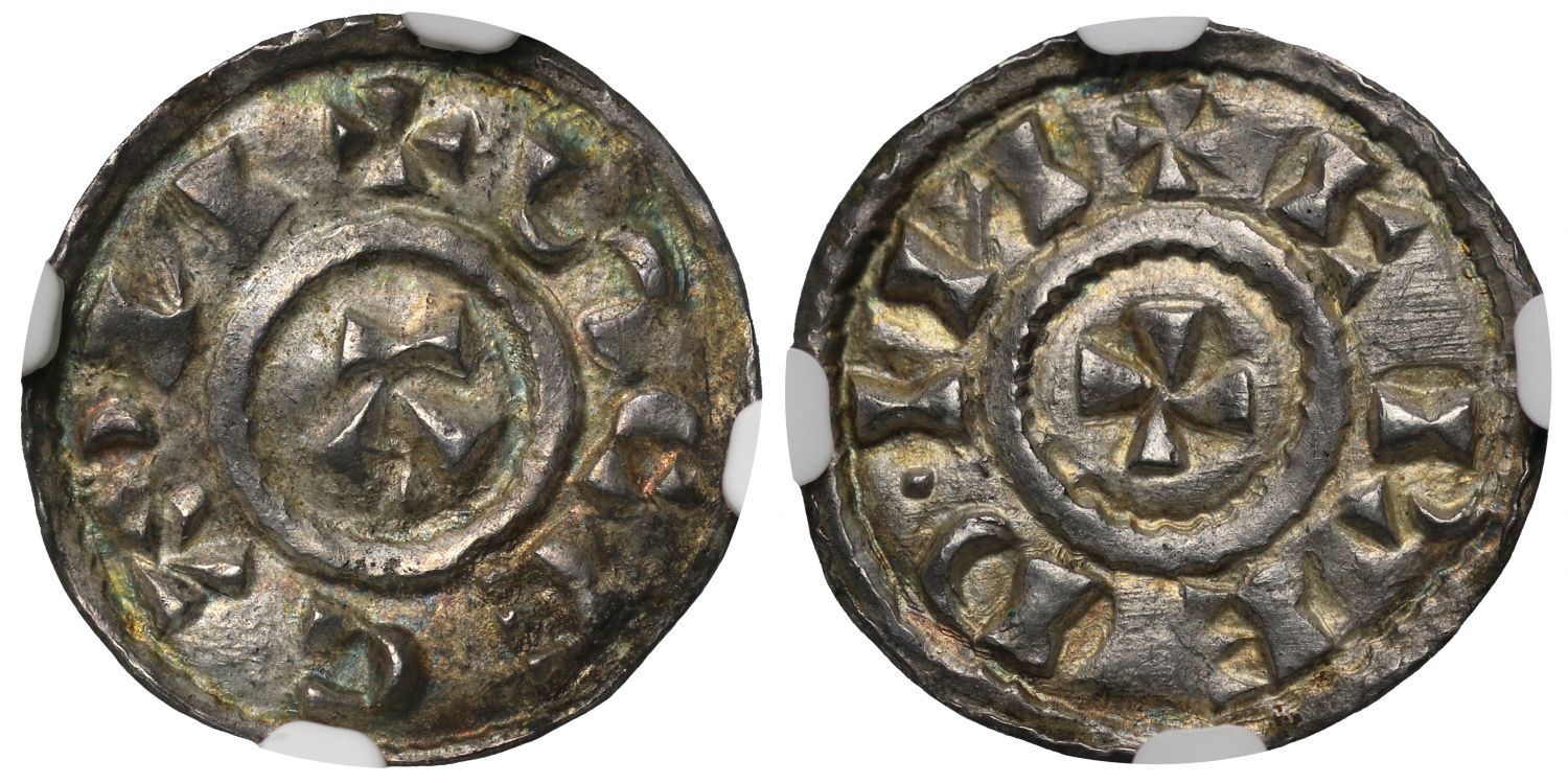 Danish East Anglia, St Edmund Coinage, Penny, MS63, ex Baldwin Parcel