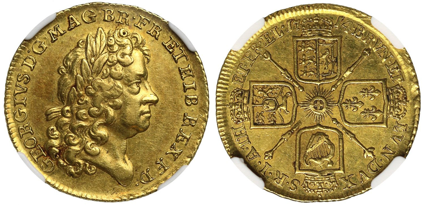 George I 1714 'Prince Elector' Guinea, one year only type NGC AU58