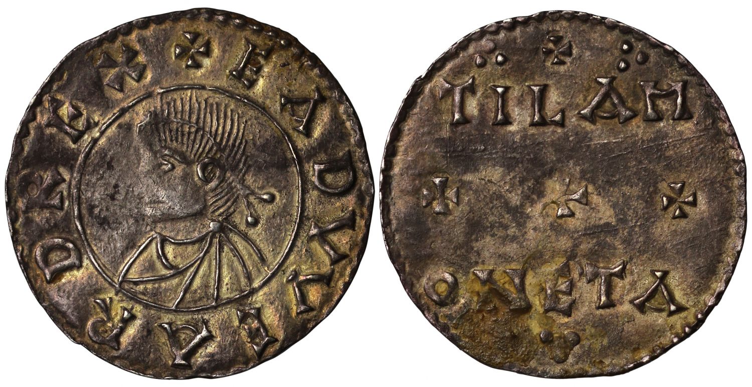 Edward the Elder Penny, Portrait type, Tila, ex Vatican Hoard (c.1928) and ex Williams