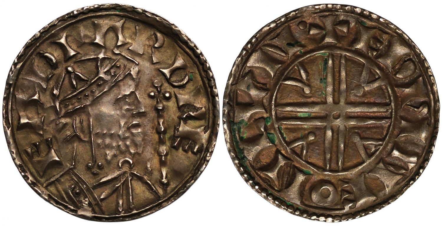 Edward the Confessor Penny, Pyramids type, London, Edwine, ex Roger Box
