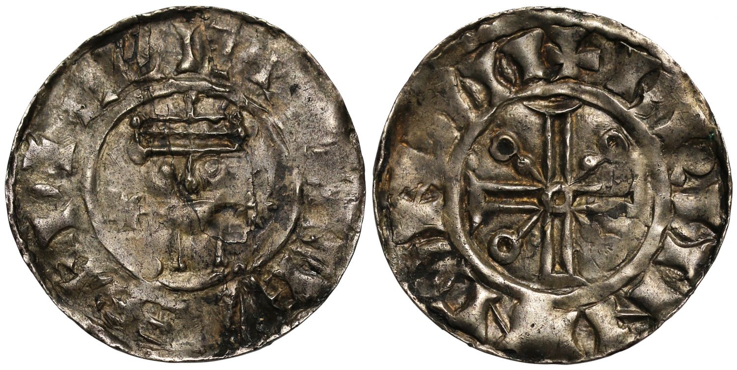 William II Penny, voided cross type, Lincoln Mint, moneyer Bruninc