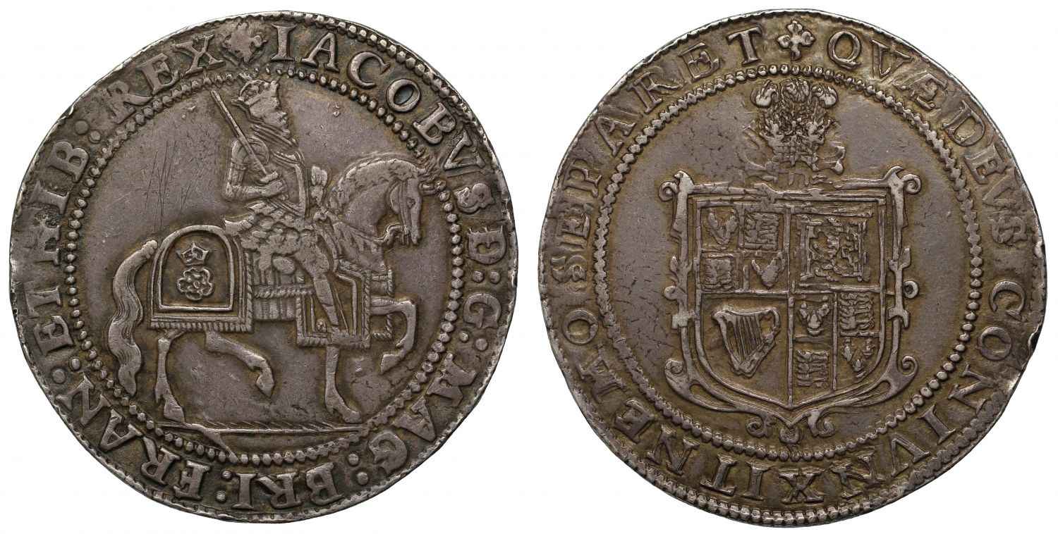 James I 1624 'Welsh Plumes' Crown, Welsh silver