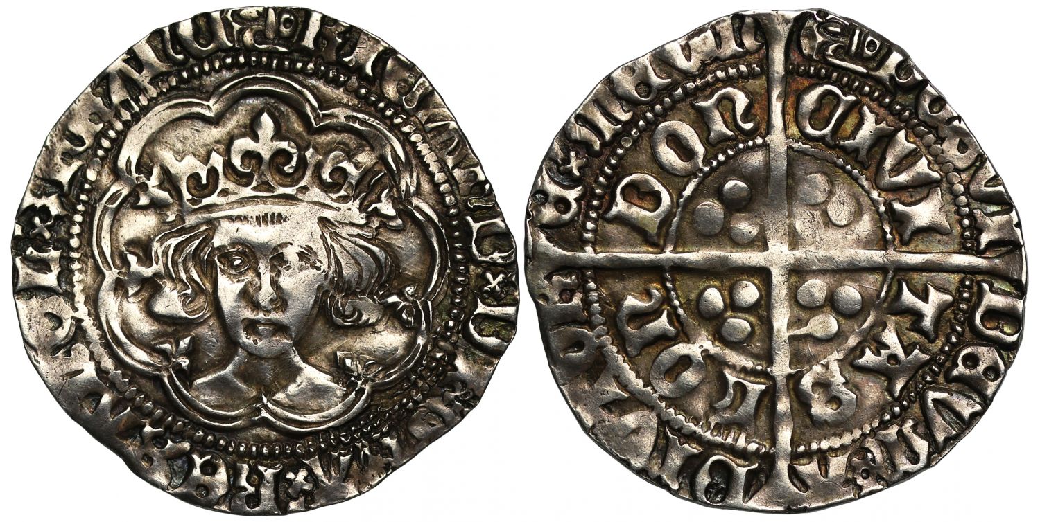 Richard III Groat London, type 2b, mm boars head 2