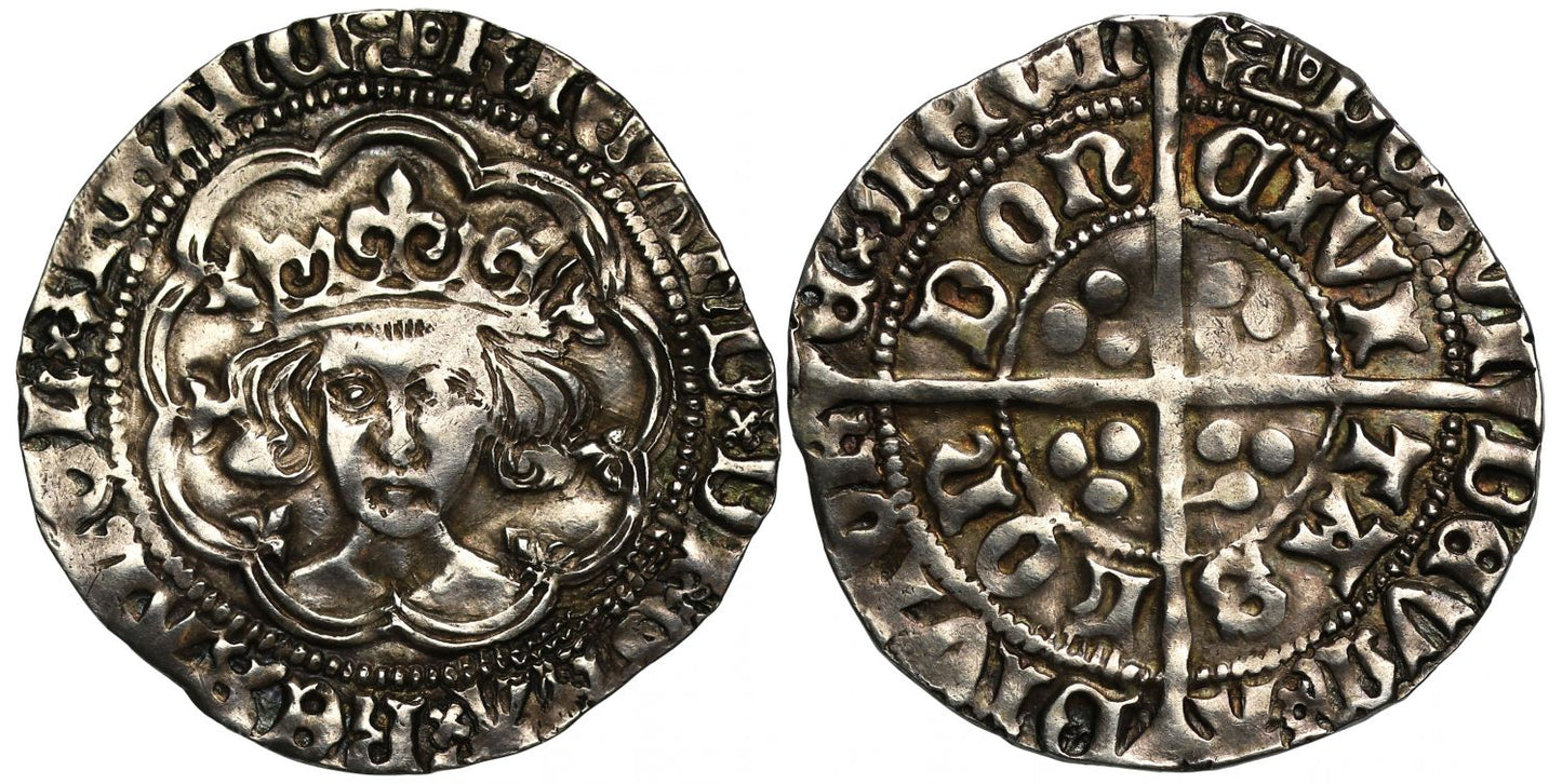 Richard III Groat London, type 2b, mm boars head 2